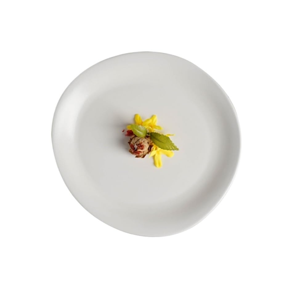Piatti Cena Ristorante Cinese Stoviglie In Ceramica for La Casa Semplice Piatto for La Colazione Domestico Bistecca Irregolare Piatto Piatto Piatto for Alimenti Occidentale Forniture Per Feste(11inch)