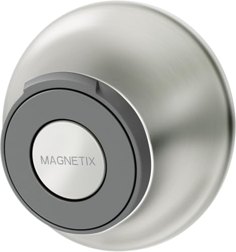 Image of Moen Spot Resistant Remote Dock for Magnetix Handheld Shower Head, Brushed Nickel Finish, 186117SRN 4 inches x 4.4 inches (Pack of 6)