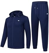 MoFiz Men's Tracksuits Set Long Sleeve Causal Full Zip Running