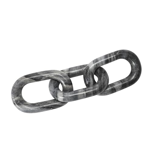 Bloomingville Decorative Marble Chain, Variegated Grey Tones