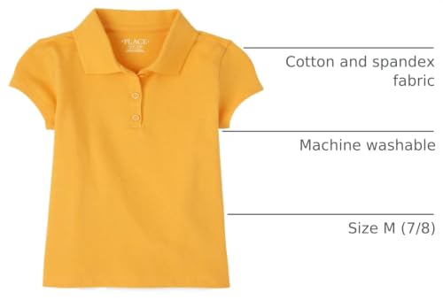 Image of The Children's Place baby-girls And Toddler Short Sleeve Ruffle Pique Polo