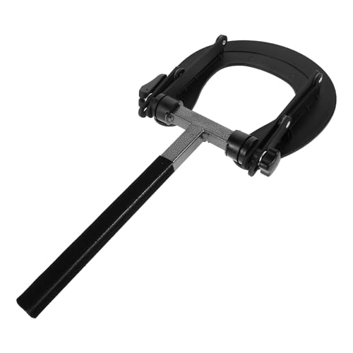 Veemoon Berceau Facial Réglable en Alliage Noir Ergonomique de U pour Lit de Massage, Support Cou, Facile à Nettoyer, pour Spa et Services Mobiles