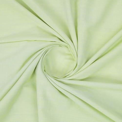 Image of Bhagalpuri Soft Dull Cotton Single Chadar | Single Thread Lightweight Odhne Wali Chadar | Top Sheet for Sleeping Summer (Green)