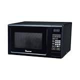 Magic Chef MCM1110B Black 1.1 Cu. Ft. 1000W Countertop Microwave Oven with Push-Button Door