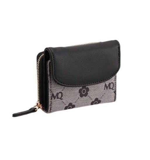 MAY QUANT ブラック 二つ折り財布 新品】マリークワント 財布 二つ折り財布 デイジー ブラック