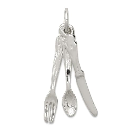 Pendentif en argent 925 femme cadeau original couverts breloque