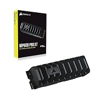 Corsair MP600 PRO XT 2 TB Gen4 PCIe x4 NVMe M.2 SSD (Sequenziellen Lesegeschwindigkeitenvon bis zu 7.100 MB/s sowie sequenziellen Schreibgeschwindigkeiten bis 6.800 MB/s, Hochdichter TLC NAND) Schwarz – Ansicht 7