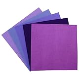 サンフェルト ミニー200 推し色アソート 5色入り フェルト 横200mm×縦200mm 紫系 AZ-6