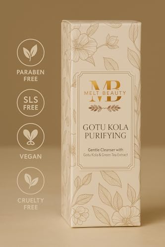 Image of Melt Beauty Gotu Kola Gentle Face Cleanser - Green Tea & Natural Extracts, Acne Control Face Wash for Sensitive Skin, SLS-Free, 100ml
