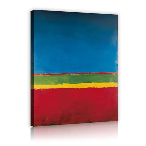 Peinture artistique abstraite rectangulaire de couleur 45x68
