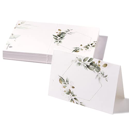 Marvelights Lot de 50 cartons de table de mariage, cartes de nom, cartes de place à écrire, mariage, anniversaire, confirmation, communion, baptême fête (DIN A7, hexagon) Cover