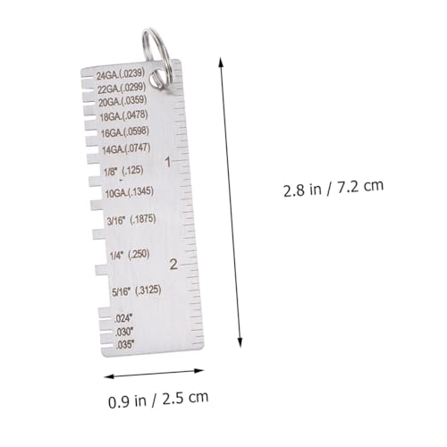 Calibrador de Grosor Metálico de 6 Piezas ULTECHNOVO miniatura 2