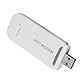 4G LTE USB Hotspot, WLAN-Modem, Hochgeschwindigkeits-USB-Netzwerkadapter mit SIM-Kartensteckplatz, Tragbares Plug-and-Play-WLAN für Laptop-Desktop-PC-Computer (White)