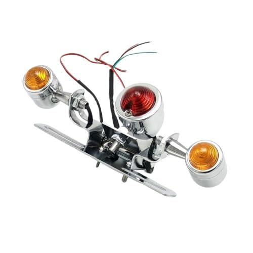 Clignotants moto LED de qualité supérieure avec support de plaque en acier robuste - 5