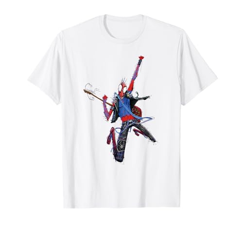Marvel Spider-Man Across The Spider-Verse Part 1 Punk Spidey T-Shirt - image 1