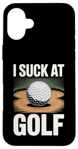 I Suck At Golf Joke ʔSt s Ȓj St X}zP[X iPhone 16 Plus p