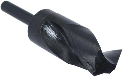 Drill America DWDRSD Series Qualtech High-Speed Steel Economy Reduced-Shank Drill Bit, Black Oxide Finish, Round Shank, Spiral Flute, 118 Degrees Conventional Point, 1-19/32" Size, Pack of 1