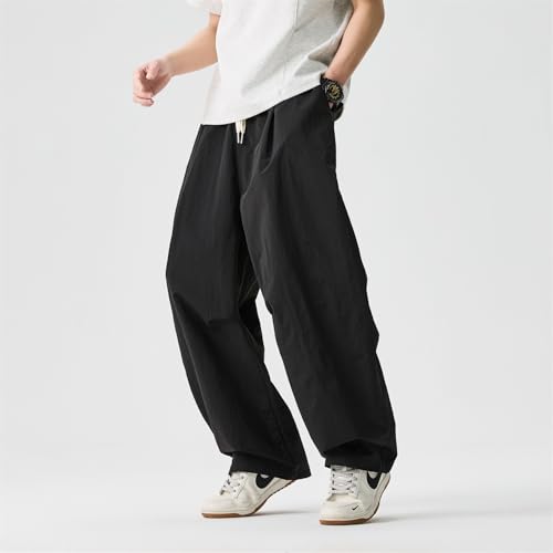 Seidarise Men's Cargo Drop Crotch Wide Leg Baggy Harem Pants Japanese Yoga2