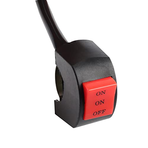 Interrupteur de guidon de moto étanche, Asudaro bouton de guidon de moto DC 12V, interrupteur de guidon modifié pour moto avec commande de commutateur à 3 boutons