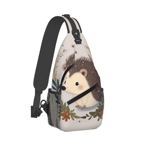 Mochila cruzada para hombre tipo bandolera negra miniatura 2