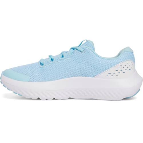 Under Armour Sneaker da ragazza Grade School Surge 4, (494) Ruscello/Ruscello/Iridescente, 5.5 Big Kid