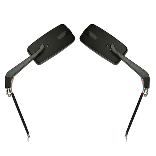 Espejos retrovisores moto universales con luz LED y tornillos 8mm 10mm para bicicletas de calle