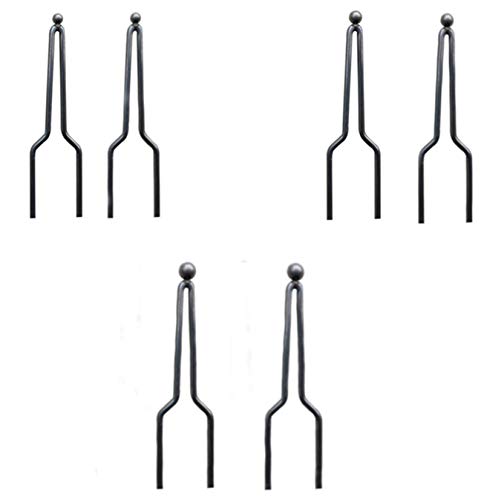 KIKEEP Wood Burning Ball Tips for 30-50W Adjustable Wood Burning Machine Replacement Wood Burning Tool Pyrography Wire Tips for Pyrography Machine (6 PCS-Round)