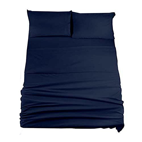 Image of Bedsheet Set - Super Soft Brushed Microfiber Flat Sheet with 2 Pillow Covers