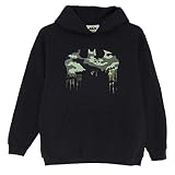 DC Comics Batman Camo Logo Kapuzenpullover, Kinder, 104-170, Schwarz, Offizielle Handelsware
