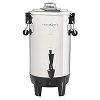 Homecraft Quick-Brewing 1000-Watt Automatic 30-Cup Coffee Urn - Stainless Steel