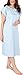 Utopia Care Hospital Gown - Patient Gown - Maternity Gown with Breastfeeding Support (Small/Medium, Blue)