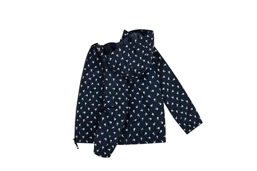 Image of SUNDAY ROSE Boys Girls Rain Jackets Lightweight Waterproof Hooded Printed Raincoats Windbreakers for Kids