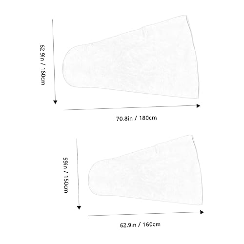 2pcs Breathable Wedding Dress Garment Bag Cover Gown Storage Bag for Travel and Home Use for Bridesmaid and Formal Attire2