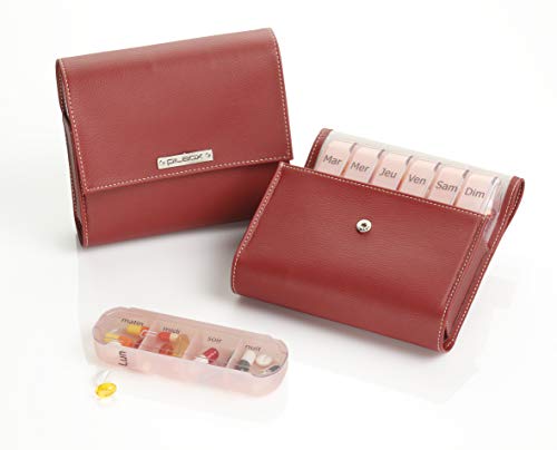 Porta-comprimidos Pilbox® Maxi (Carmim/Vermelho)
