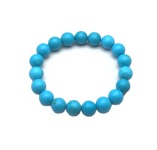 Bracelet turquoise 10mm cadeau idéal de 7 pouces pour célébrer les moments précieux