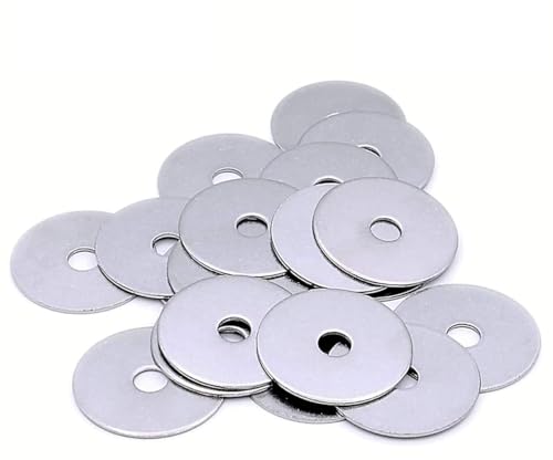 Image of 315 Supplies M8 x 25mm A2 Alloy Steel Penny Washers (10 Pack) - Heavy Duty Flat Washers for Screws & Bolts - DIY Projects (8mm x 25mm)