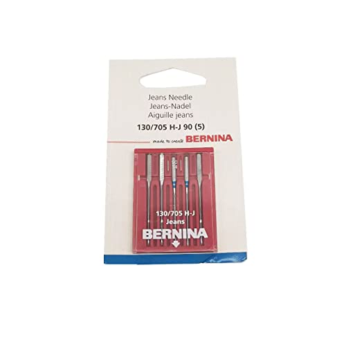 Aiguilles jeans 130/705 H-J Bernina de précision pour denim épais et coutures robustes