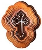 Wind Spinner: Small Copper Cross
