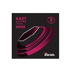Blacksmith AAOT 009-042 Lot de 3 paires de poignées rondes en nickel pour guitare électrique - Les Beatles, Paul McCartney, John Lennon, RIngo Starr, George Harrison