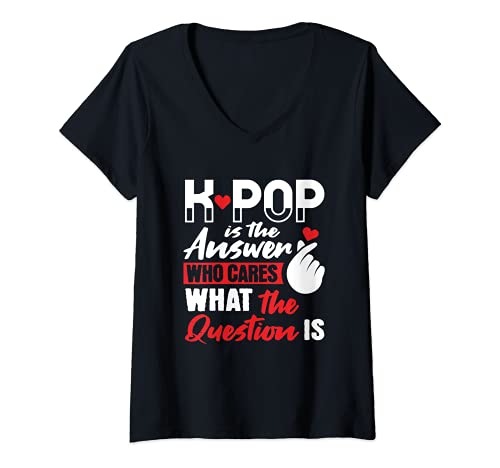 Womens K-Pop Fashion Korea Kpop Korean Musician K Pop Clothing V-Neck T-Shirt