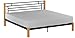 ZINUS Taylan Metal and Wood Platform Bed, Mattress Foundation, Wood Slat Support, King