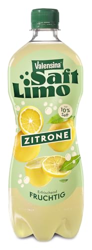Valensina SaftLimo Zitrone, 6 x 0,75l, Zitronenlimonade mit 10% Fruchtgehalt