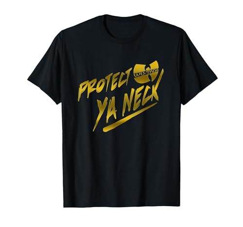 Wu-Tang Clan Protect Ya Neck T-Shirt, Men, Black, Medium