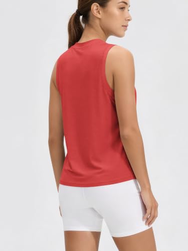 Image of ODODOS Women's Performance Tank Ultra Soft odSTRATUM Tech Sleeveless Tee Shirts High Crew Neck Pullover Top