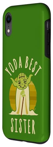 Coque iPhone XR Star Wars Yoda Best Sister évite les rayures