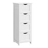 WOLTU Armario de baño, Blanco BZS07ws