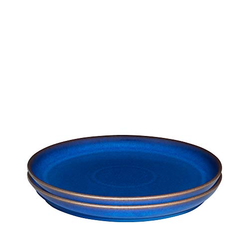 Denby Imperial Blue - Juego de 2 platos llanos