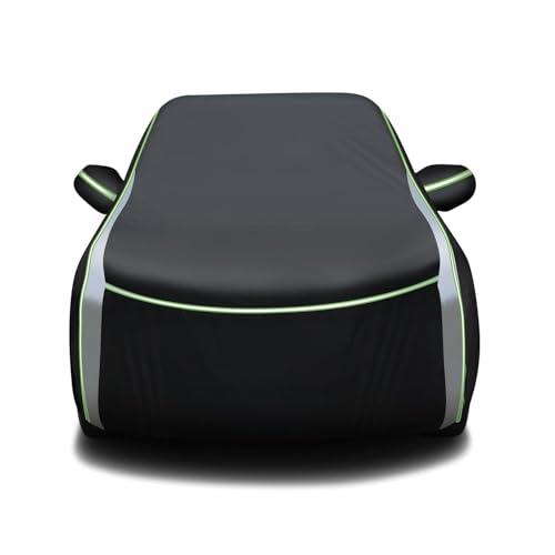 Image of Cartist 420d 100% Waterproof Car Cover for Nissan Sentra 2000-2026, Outdoor All Weather Full Car Cover for Sentra Accessories, Anti UV with Zipper & Reflective Safety Strips