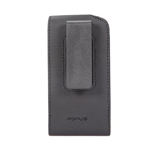 Premium Black Leather Case Cover Pouch Holder Swivel Belt Clip for iPod Touch 1-4, 5