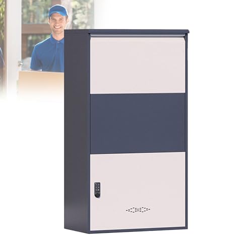 Boîte pour colis extérieur 30x16x8 acier antivol électronique verrouillable